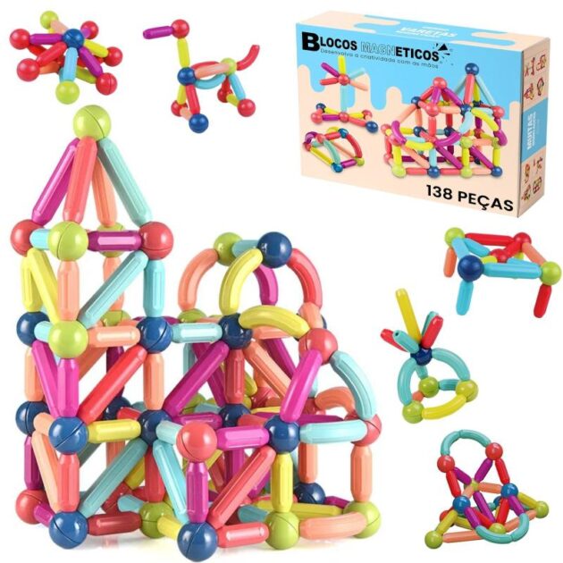 نمّي ذكاء ولدك مع لعبة "المكعبات المغناطيسية" التعليمية!